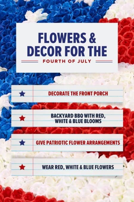 Flowers & decor for the 4th of July