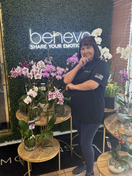 Katerhine Hataway, floral designer at Beneva Flowers